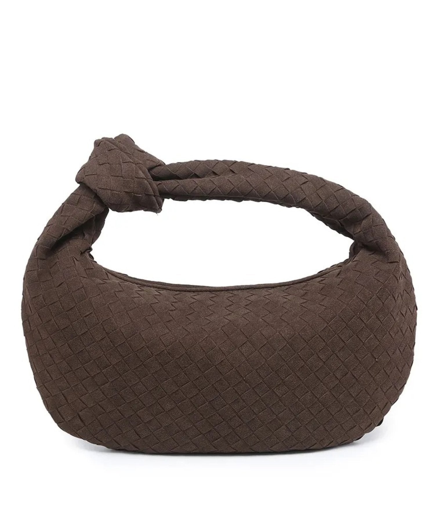 Suede Woven Knot Bags