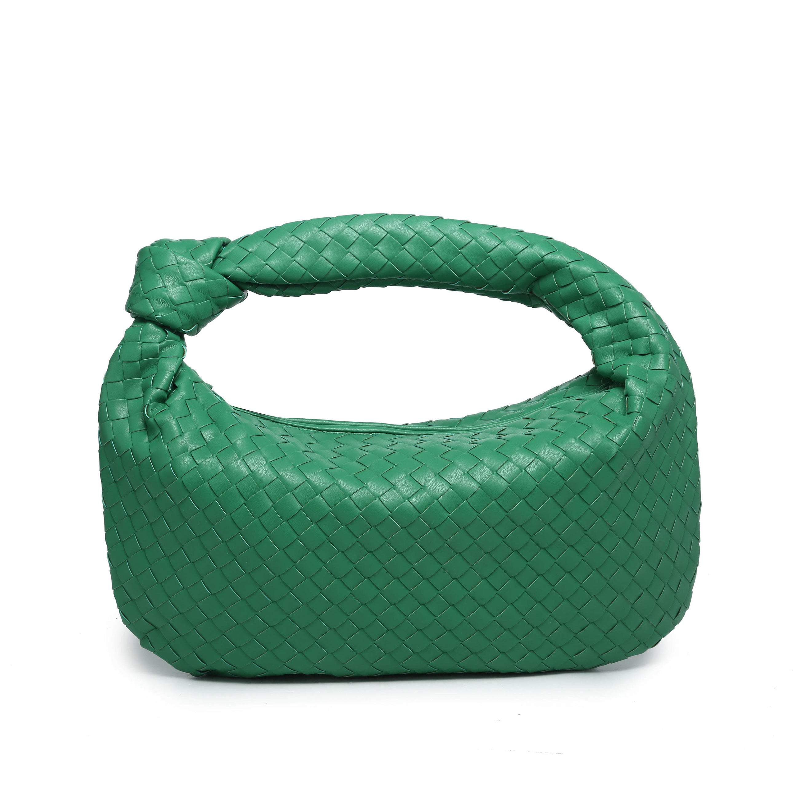 Green Woven Knot Bag