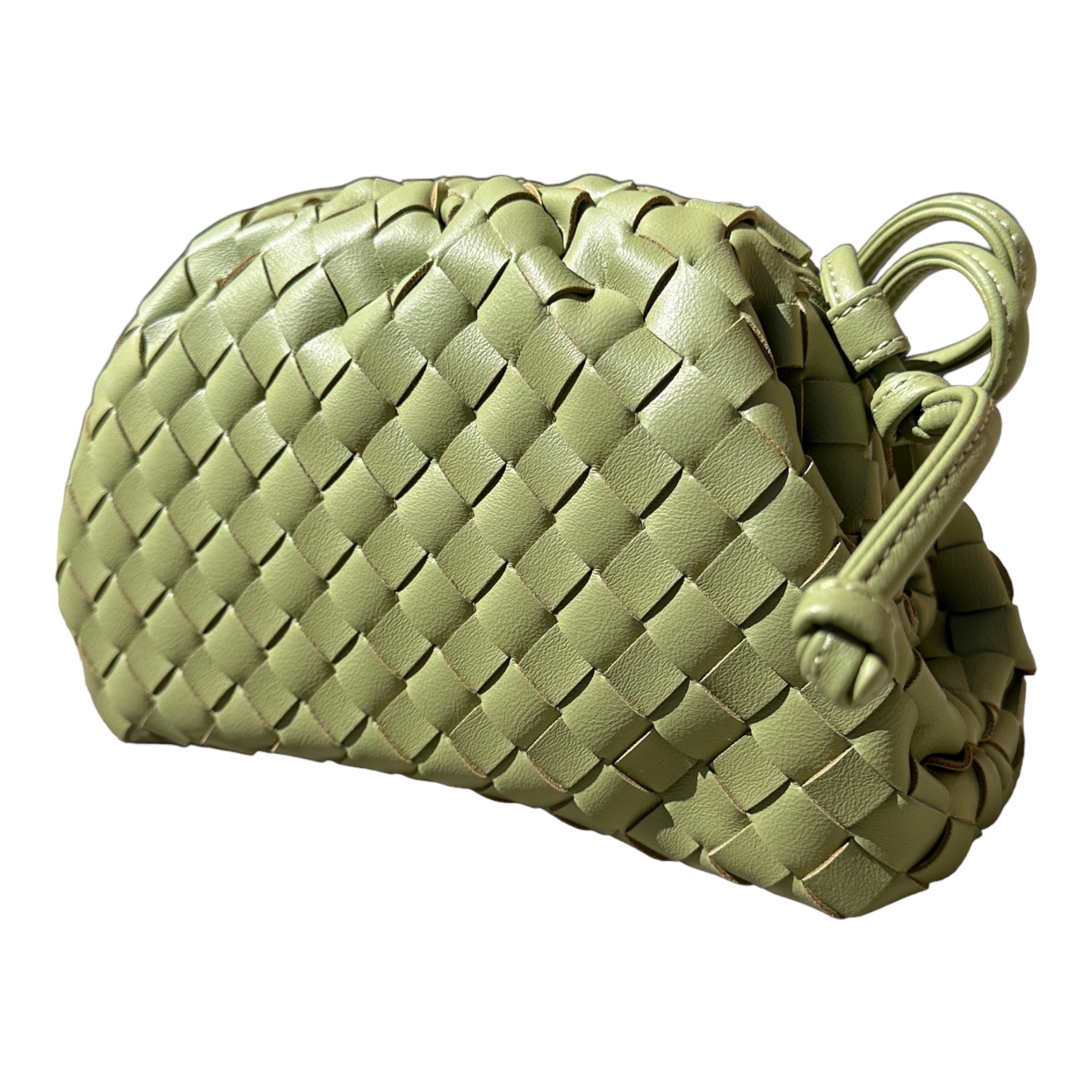 Olive Woven Cloud Bag (Small)