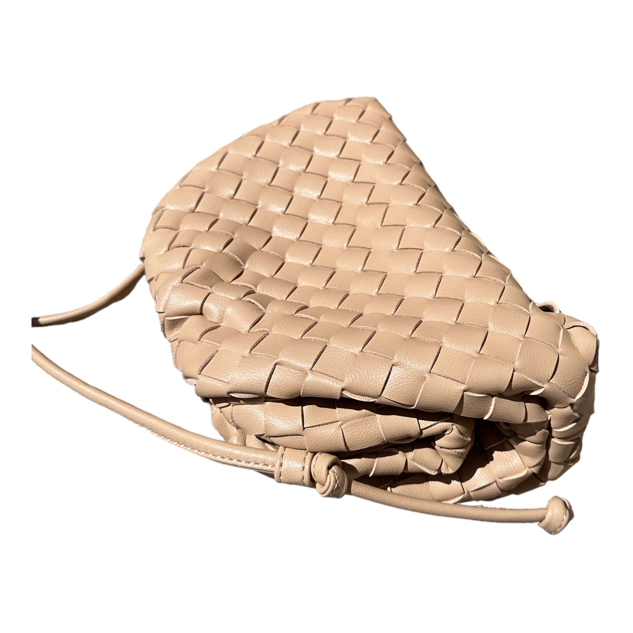 Nude Woven Cloud Bag (Small)