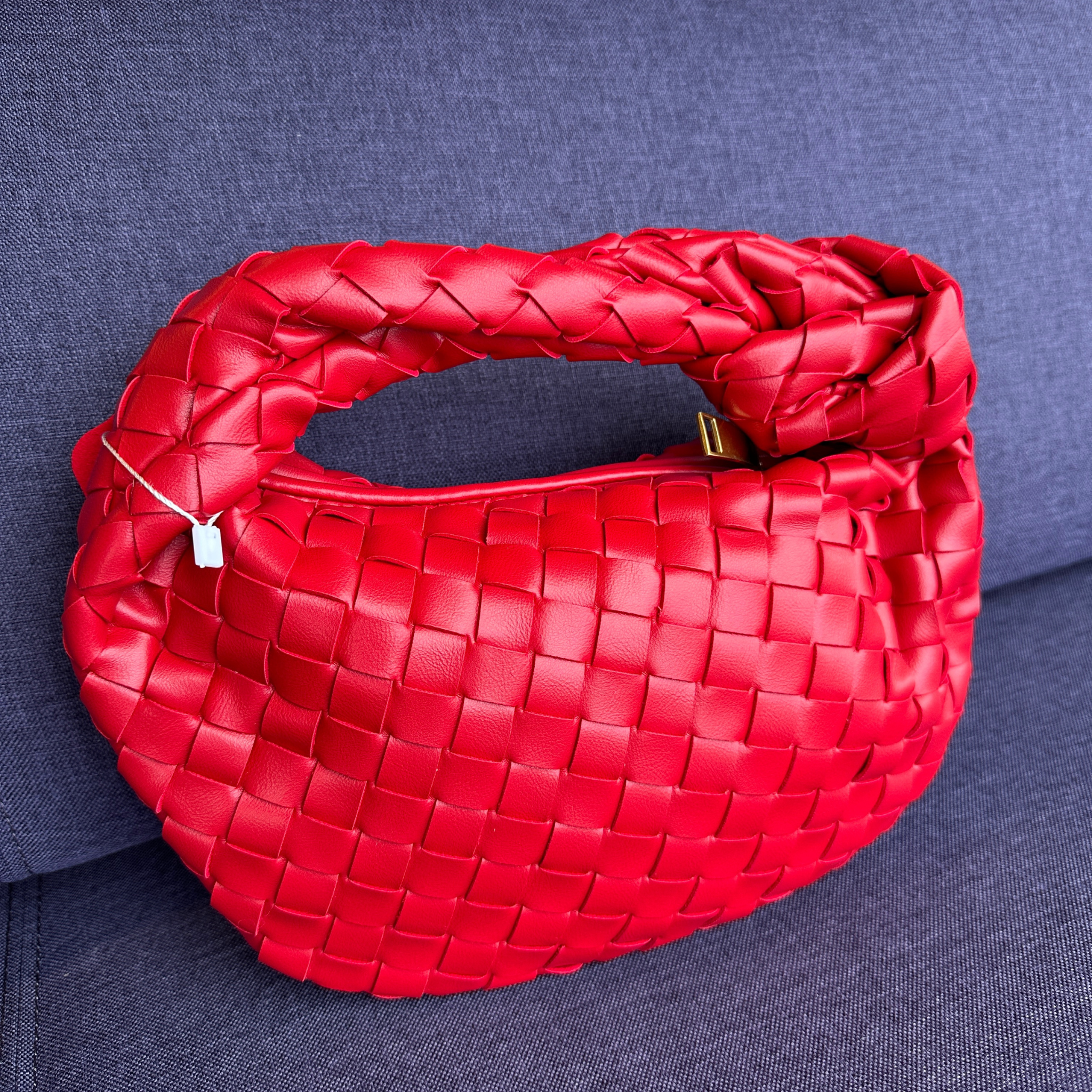 Red Woven Knot Bag (Small)