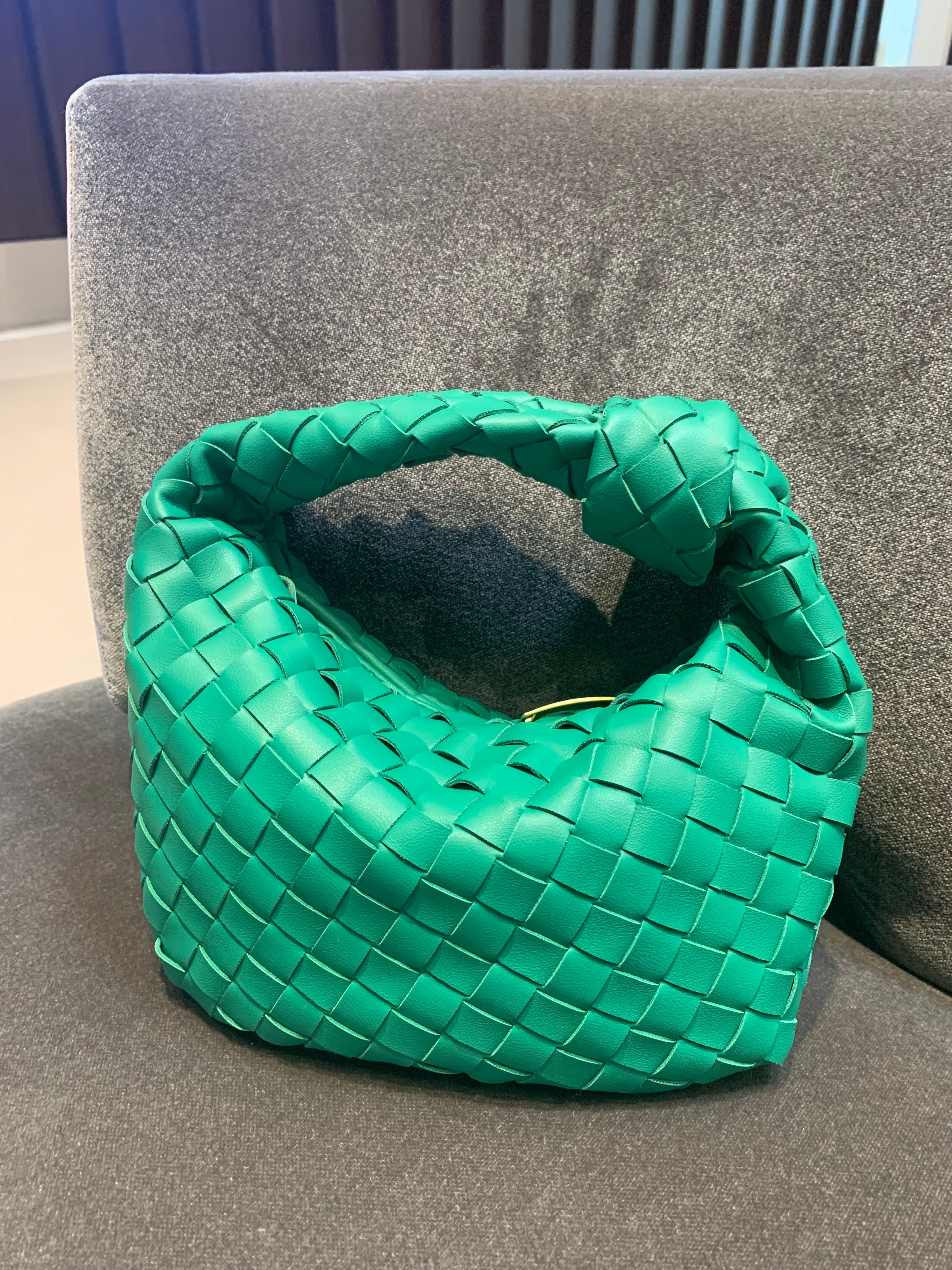 Green Woven Knot Bag (Small)