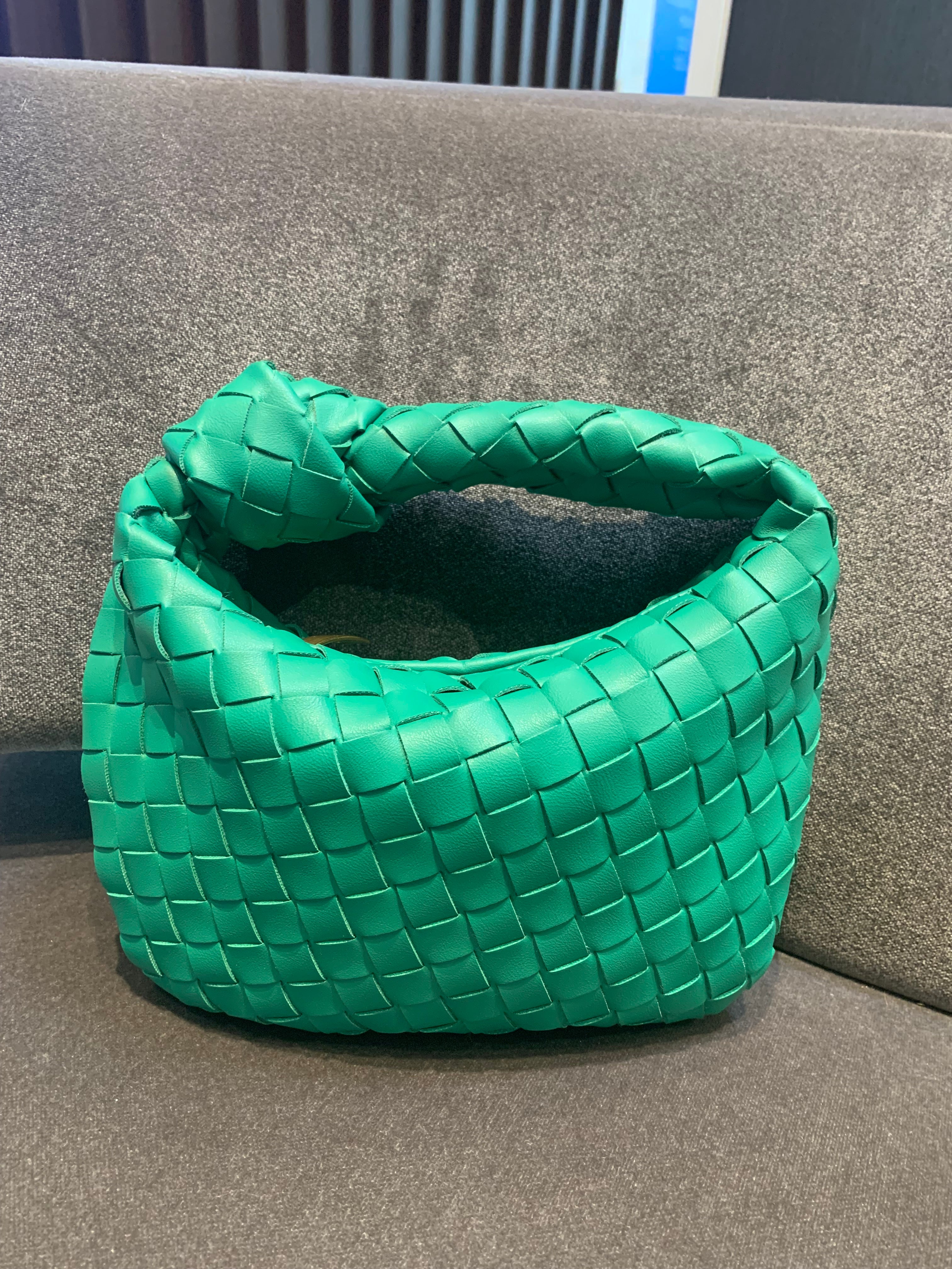 Green Woven Knot Bag (Small)