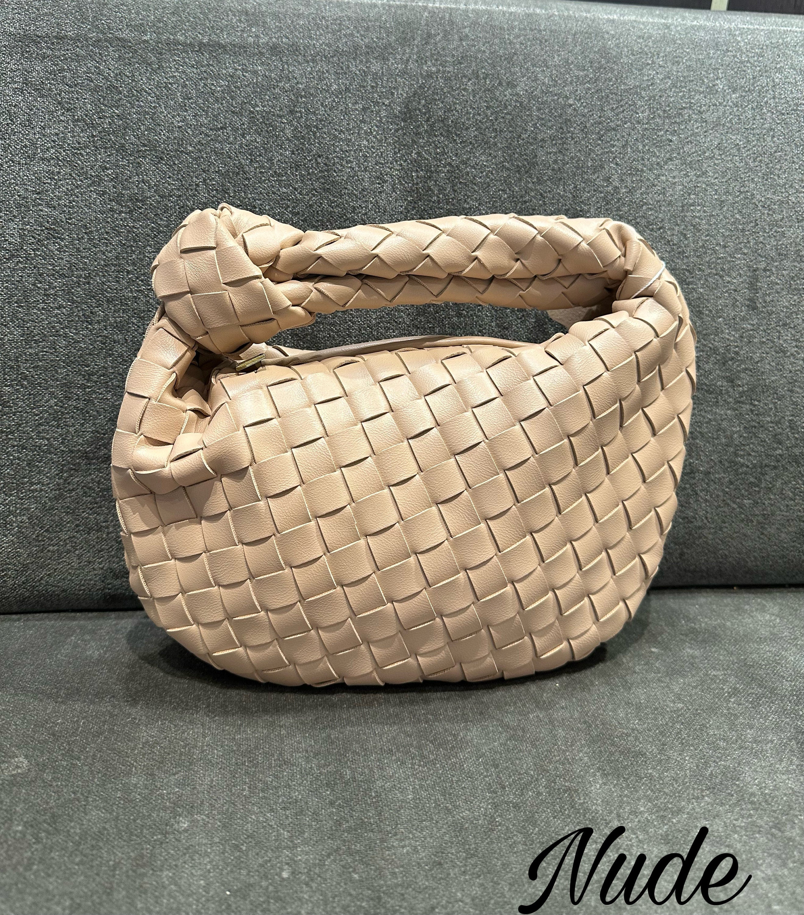 Evening Bag For Women- Luxury Handbag Gift For Her, Knot Woven Bag- Trendy Handbag- Wedding Guest Purse- Minimalist Women Handbag- Hobo Bag
